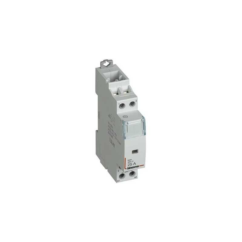 Contattore 2 NO -  25A  - 24 V  - 1 Modulo DIN Bticino FT1A2N24M