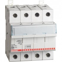 Portafusibile 3P+N 20A 4...