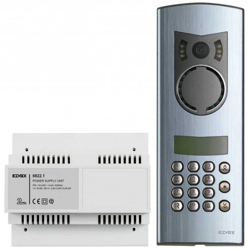 Kit Audio Video con Tastiera e Display Espandibile Due Fili Plus ELVOX K13002