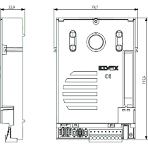 Unità Elettronica Due Fili per Targa Audio 1300 ELVOX 13F1