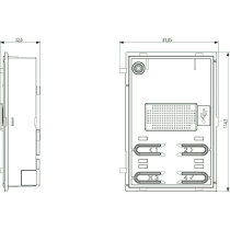 Unità Due Fili Plus per Targa Audio 4 Pulsanti a Led ELVOX 41000