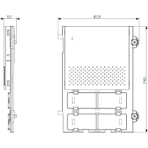 Modulo frontale Audio Base Pixel Due Fili Plus 41000 ELVOX 41100.01