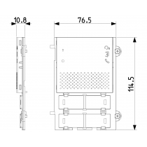 Modulo Frontale Audio Pixel Teleloop ELVOX 41102.01