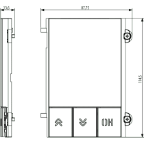 Modulo Frontale per Display Serie Pixel Ardesia ELVOX 41118.02