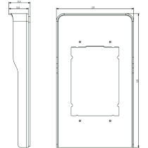 Adattatore Universale con Cornice Parapioggia Grigio ELVOX 41135.01