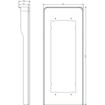 Adattatore Universale 2 Moduli con Cornice Parapioggia Grigio ELVOX 41136.01