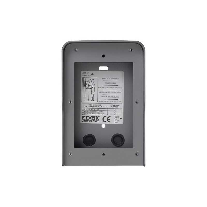 Scatola da Parete con Parapioggia 1 Modulo Ardesia Pixel ELVOX 41151.02