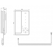 Citofono con Tastiera Capacitiva per Sistemi Due Fili Serie TAB ELVOX 7509