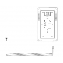 Citofono con Tastiera Capacitiva per Sistemi Due Fili Serie TAB ELVOX 7509