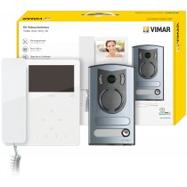 Kit Videocitofonico Mono/Bifamiliare Due Fili Plus Serie Tab ELVOX 7549/M
