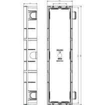 Scatola da Incasso per Targhe 3 Moduli ELVOX 9193