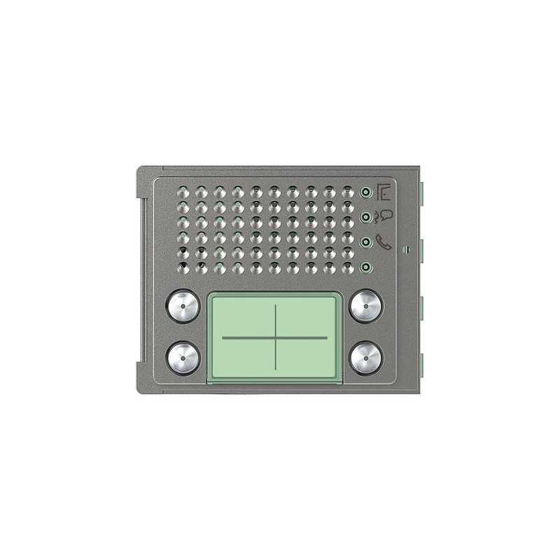 Frontale modulo fonico a 4 pulsanti colonna doppia finitura Robur Bticino 351185