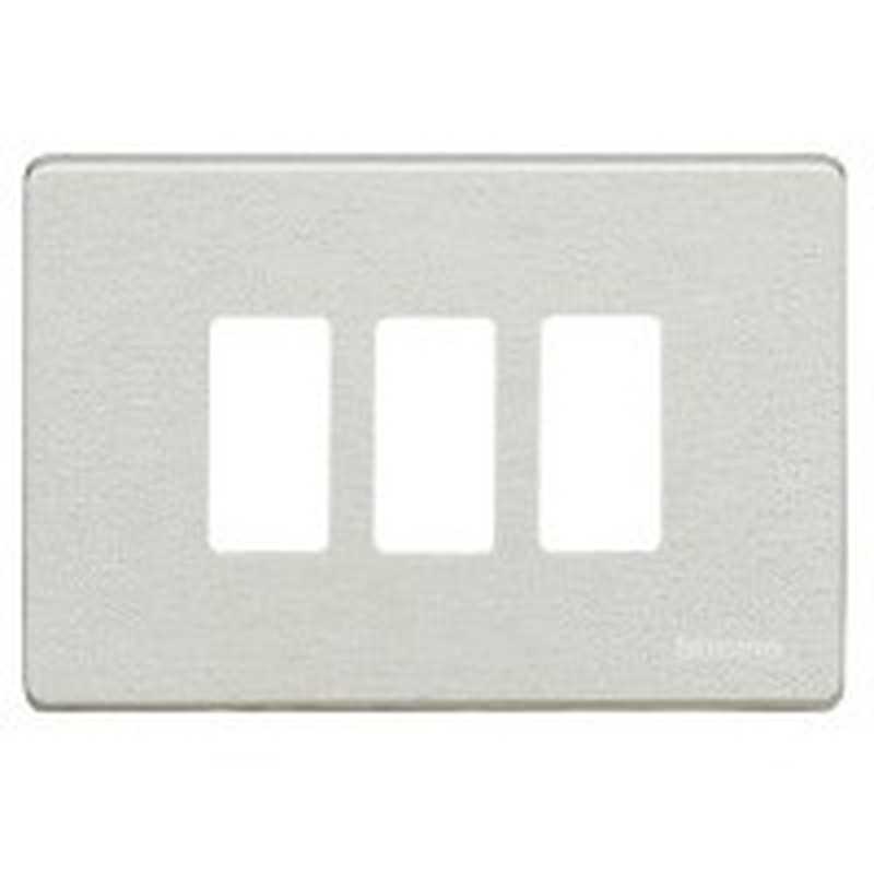 PLACCA 3 MODULI INOX TICINO MAGIC 503/3/X