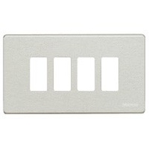 PLACCA 4 MODULI INOX TICINO MAGIC 504/4/X