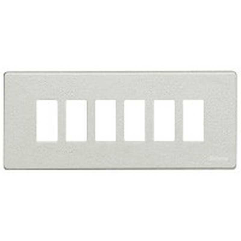 PLACCA 6 MODULI INOX TICINO MAGIC 506L/6/X