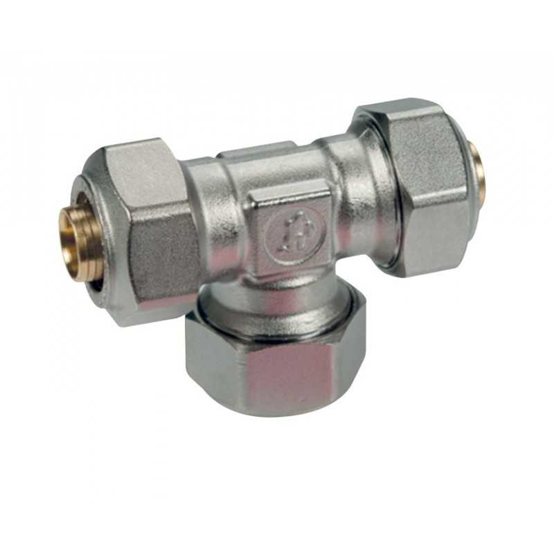Raccordo a T per tubi in plastica o multistrato Giacomini R565MX063