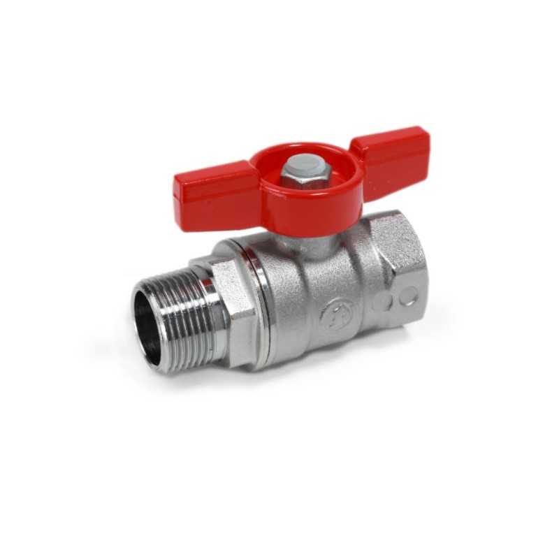 Valvola a sfera Maschio femmina 1 e 14 con maniglia Giacomini R254X006