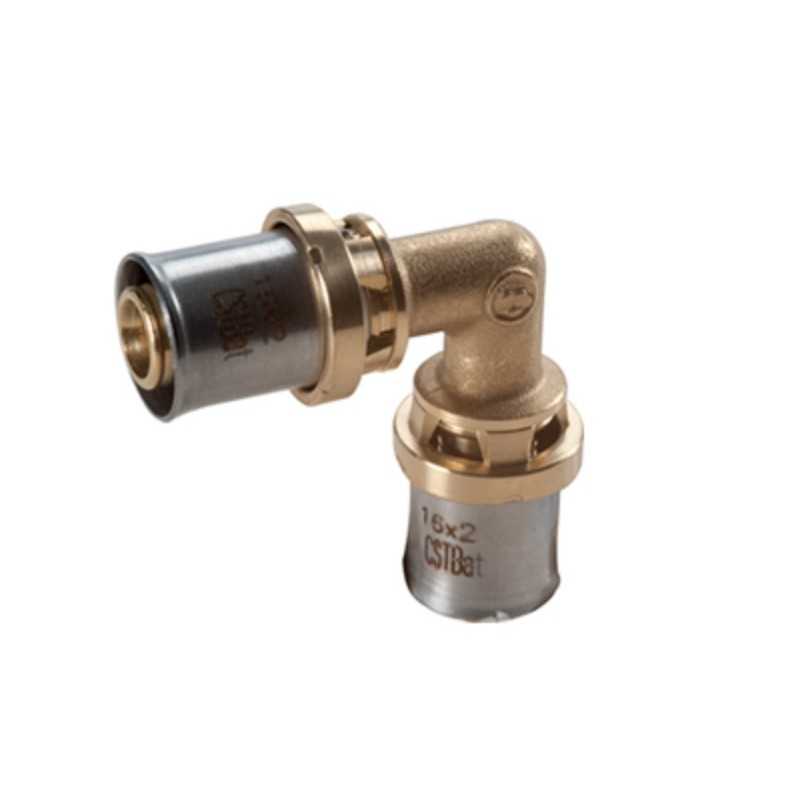 Raccordo curvo a pressare 16X2 Giacomini RM122Y003