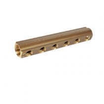 Collettore di distribuzione con attacchi filettati femmina 1 attacco 14 e 4 da 12 Giacomini R551Y084