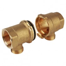 Coppia di collettori terminali semplici DN25 (35mm) x 1x 16 Giacomini R580TY005