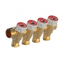 Collettore componibile 1 con quattro stacchi da 16 Giacomini R585CY044