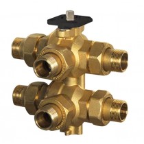 Valvola di zona a sei vie con attacchi filettati maschio 1 Giacomini R274Y045