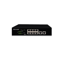 Switch di Rete 8 Porte PoE + 2 Uplink Gigabit Comelit IPSWP10N01A