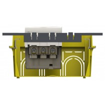 Presa Schuko/Bipasso + alimentatore USB da 3 A  per Bticino Matix 4Box 4B.AM.P40.USB