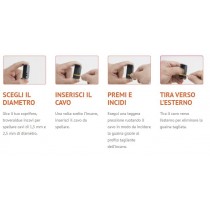 4box TiTappo - Tappo copriforo con stripper integrato per Bticino Matix 4B.AM.TT