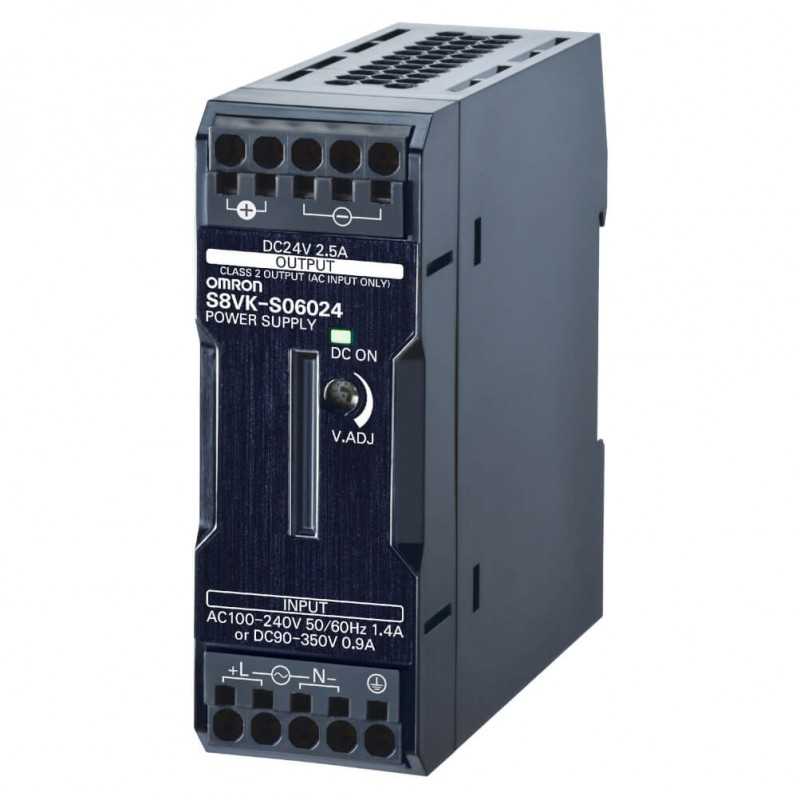 Alimentatore Attacco Din 24V DC 60W Omron S8VK-C06024