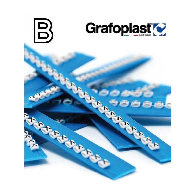 Anellino Lettera B confezione 240 pz  Grafoplast  BL117GBBBW