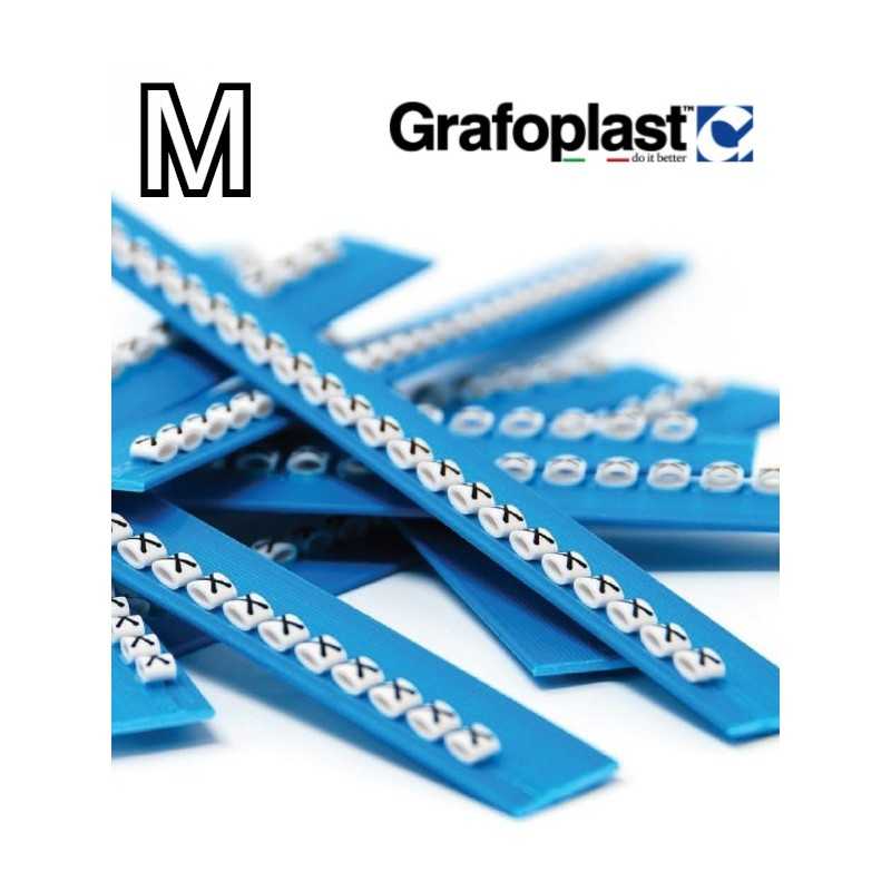 Anellino Lettera M confezione 240 pz  Grafoplast  BL117GMMBW