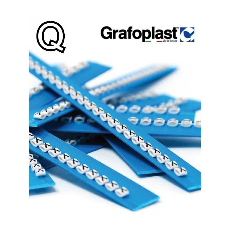 Anellino Lettera Q confezione 240 pz  Grafoplast  BL117GQQBW