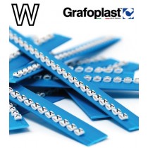 Anellino Lettera W confezione 240 pz  Grafoplast  BL117GWWBW