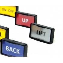 Etichetta in PVC colore Bianco da completare con relativo supporto Grafoplast EVO1527W