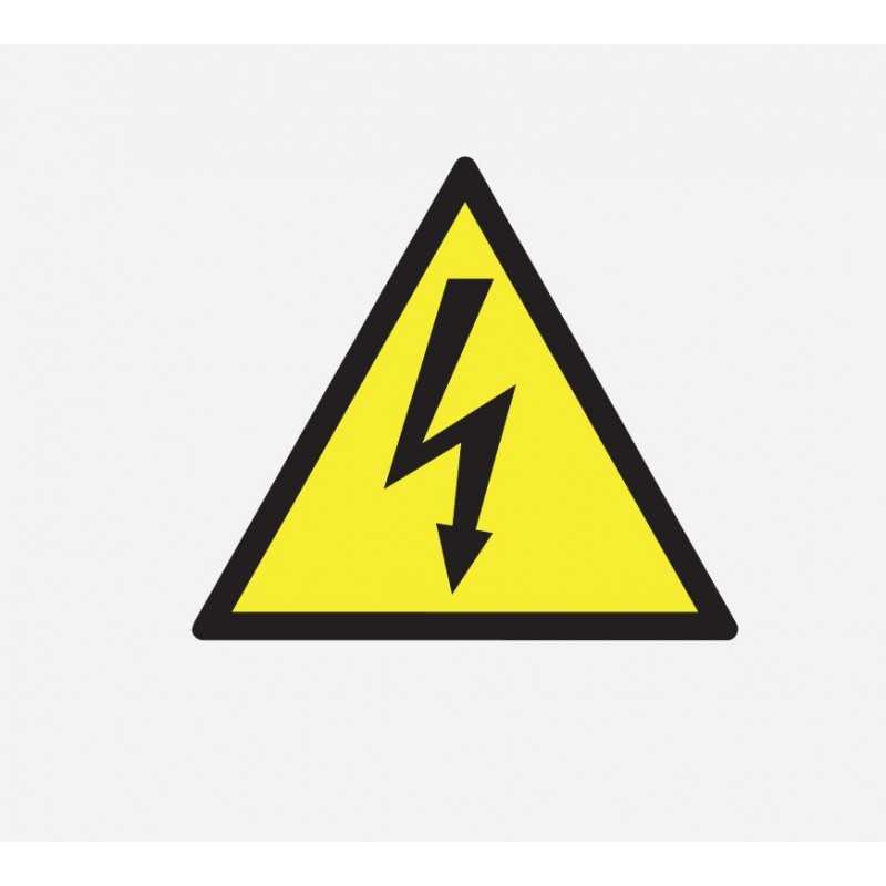 Targhetta in vinile Alta tensione  34 mm confezione 70 Pz Grafoplast