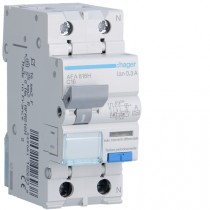 Magnetotermico Differenziale 1 Polo+N 16A 300MA A 4,5KA Hager AFA816H