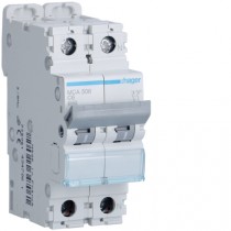 Magnetotermico 1 Polo+N 6A 6KA C 2 Moduli Hager MCA506