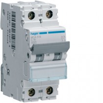 Magnetotermico 1 Polo+N 16A 6KA C 2 Moduli Hager MCA516