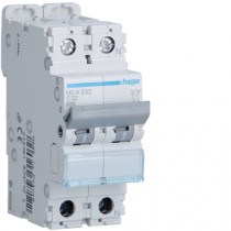 Magnetotermico 1 Polo+N 32A 6KA C 2 Moduli Hager MCA532