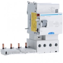 Blocco Differenziale 4 Poli 63A 30MA AC 3 Moduli Hager BD464N