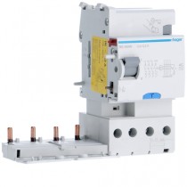 Blocco Differenziale 4 Poli 63A 500MA AC 3 Moduli Hager  BG464N