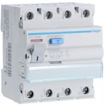 Differenziale Puro 4 Poli 25A 300MA AC 4 Moduli accessoriabile Hager CFC425H