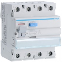Differenziale Puro 4 Poli 40A 300MA AC 4 Moduli accessoriabile Hager  CFC440H