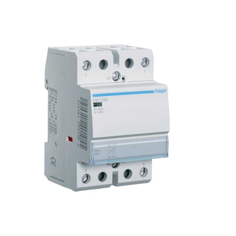Contattore 40A 2NA 230VAC STD 3 Moduli Hager ESC240