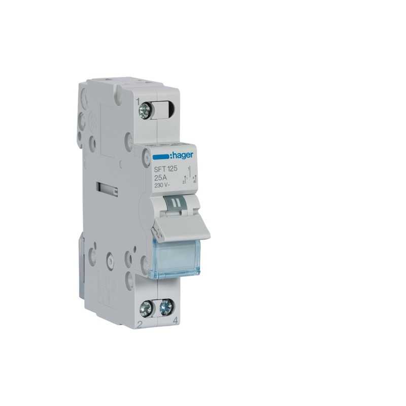 Commutatore 1-0-2 25A 1 Modulo Hager SFT125