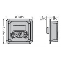 Kit montaggio a portella della tastiera VLBXC01 IP65 - LOVATO VLBXP01