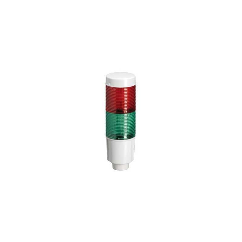Colonna luminosa luce fissa led integrato verde/rosso 24 Vdc Lovato 8LT4K02BG