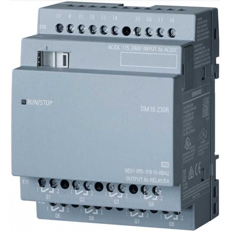 Modulo di ampliamento 8 uscite relè per PLC Siemens LOGO! 24V DC 6ED10551NB100BA2