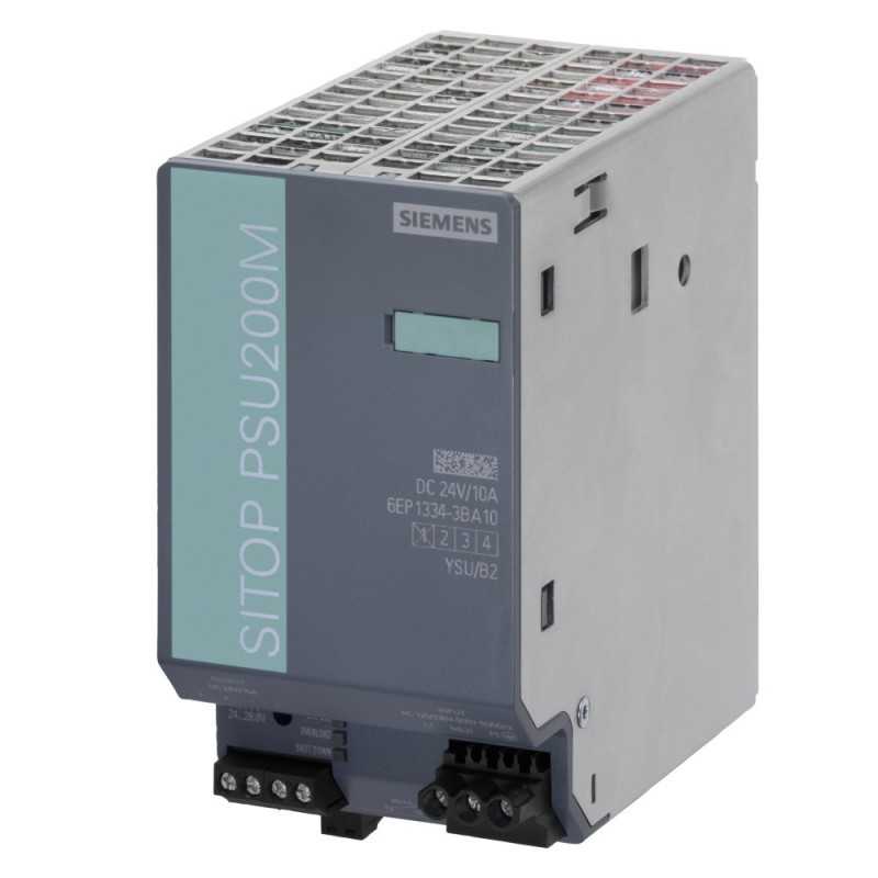 Alimentatore stabilizzato ingresso AC 120230-500V uscita DC 24V 10 A Siemens 6EP13343BA10
